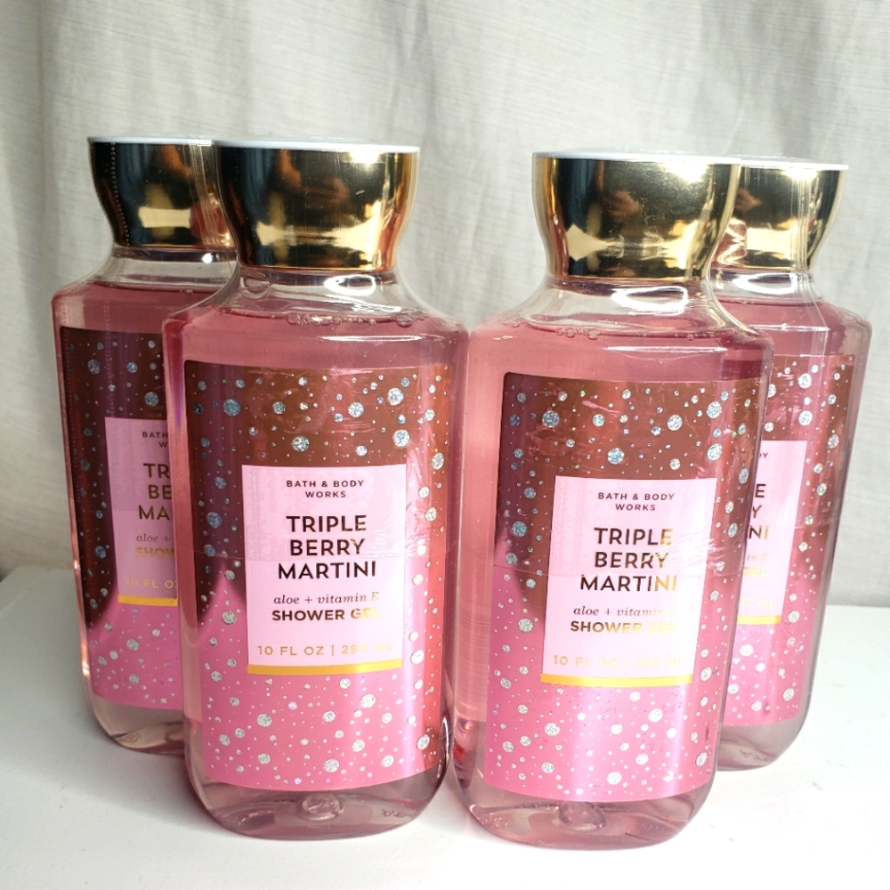 BBW TRIPLE BERRY MARTINI SHOWER GEL X4